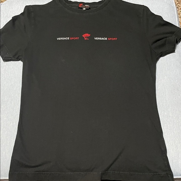Versace Black and Red Sport Tee - Picture 6 of 7